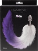 Korek Analny Diamond Galaxy z Puszystym Ogonem – Fiolet