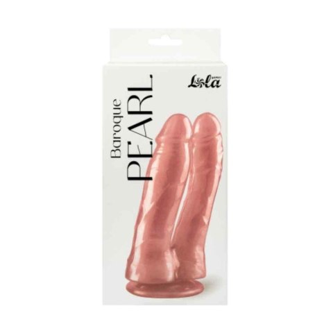 Podwójne dildo 'Barokowa Perła' w odcieniu różu