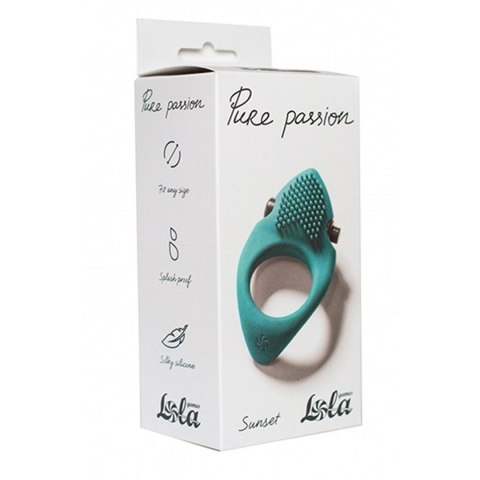 Wibrujący Pierścień Erekcyjny Pure Passion Sunset Green