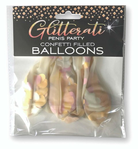 GLITTERATI, Balony z Konfetti w Kształcie Penisa