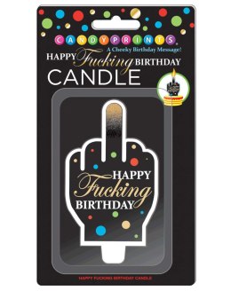 Świeczka urodzinowa „Happy Fucking Birthday”