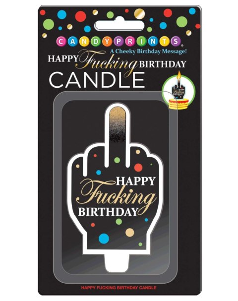Świeczka urodzinowa „Happy Fucking Birthday”