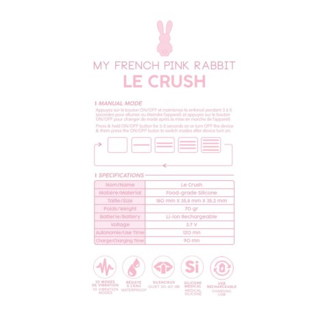Le Crush Noir – Jajeczko Wibrujące Sterowane Aplikacją