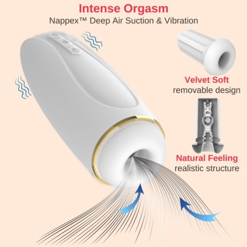 Nappex™ Branco White – Luksusowy Elektryczny Masturbator Premium