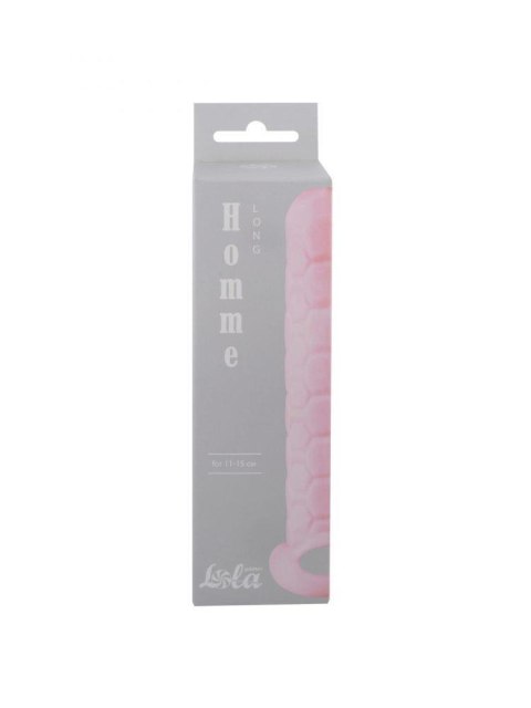 Elegancka Różowa Nakładka Przedłużająca Homme Long na Penisa (11-15 cm)