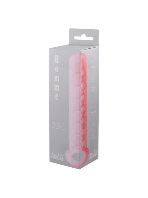 Elegancka Różowa Nakładka Przedłużająca Homme Long na Penisa (11-15 cm)