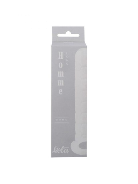 Elegancka Nakładka Wydłużająca na Penisa Homme Long Biała (11-15cm)