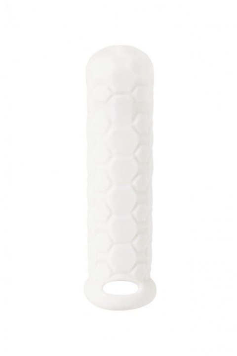 Elegancka Nakładka Wydłużająca na Penisa Homme Long Biała (11-15cm)