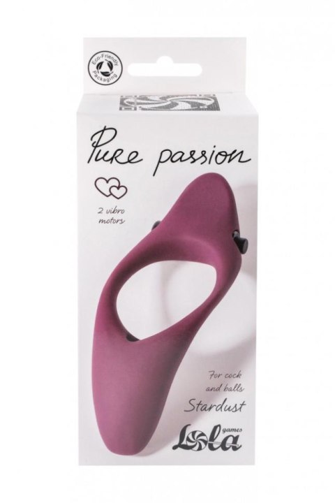 Wibrujący Pierścień Erekcyjny Stardust Pure Passion