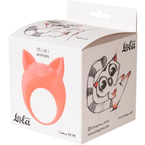 Wibrujący Pierścień MiMi Animals Lemur Remi Orange