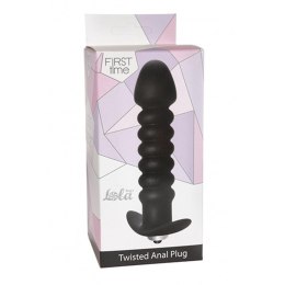 Wibrujący Plug Analny 'Twisted' – Czarny