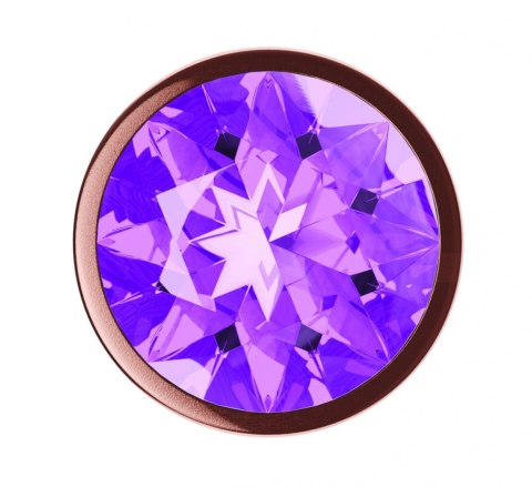 Luksusowy Korek Analny Diamond Shine L – Różowe Złoto z Kryształowym Blaskiem