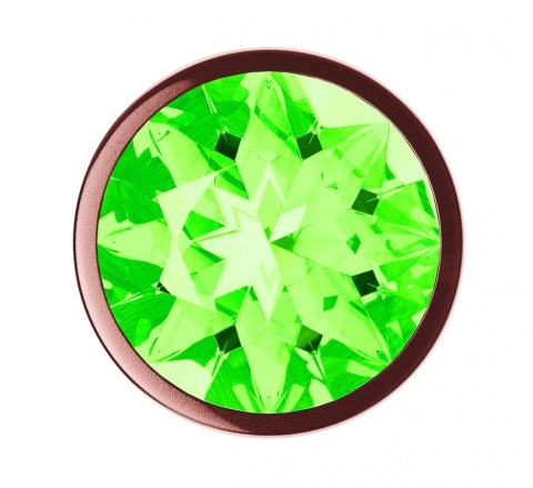 Korek Analny Diamond Shine S: Kryształowy Blask w Różowym Złocie