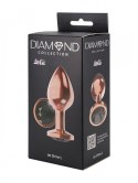 Korek Analny Diamond Jet Shine L – Różowe Złoto