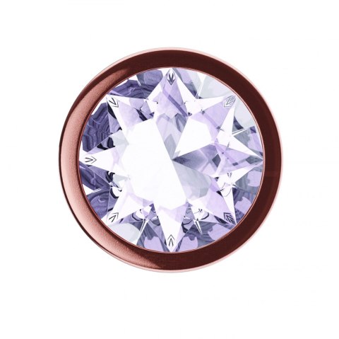 Korek Analny Diamond Shine S z Kryształowym Blaskiem – Różowe Złoto