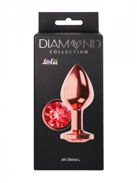 Luksusowy Korek Analny Diamond Shine L – Różowe Złoto
