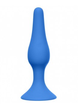 Smukły plug analny Slim – mały, niebieski