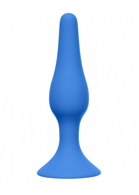 Smukły plug analny Slim – mały, niebieski