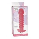Zmysłowy wibrujący korek analny Twisted – Różowy