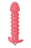 Zmysłowy wibrujący korek analny Twisted – Różowy