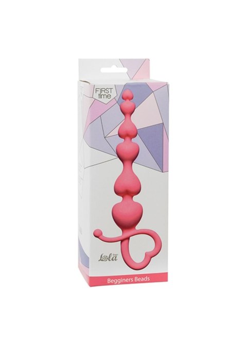 Delikatne kulki analne Begginers Beads - różowe