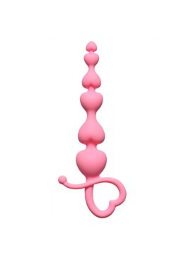Delikatne kulki analne Begginers Beads - różowe