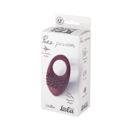 Stellar Wine Red – Ładowany wibrujący pierścień erekcyjny Pure Passion
