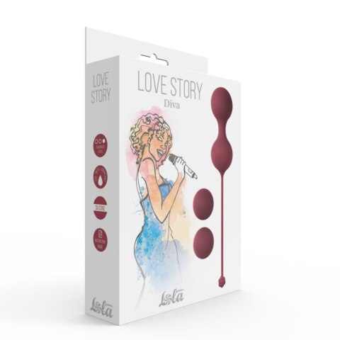 Zestaw Kulek Gejszy Love Story Diva – Winna Czerwień