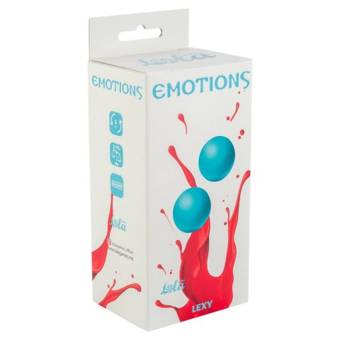 Emotions Lexy Large – Turkusowe Kulki Dopochwowe Bez Pętelki