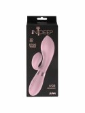 Wibrator Juna Pink Indeep – Króliczek z Podwójną Stymulacją i Ładowaniem USB