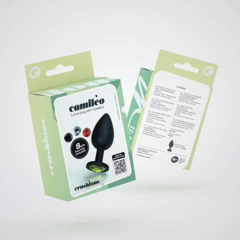 Crushious Camileo Regular: Plug Analny z 4 Wymiennymi Klejnotami Nastroju