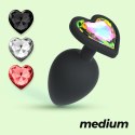 Crushious Cuore Regular: Plug Analny z 4 Wymiennymi Klejnotami