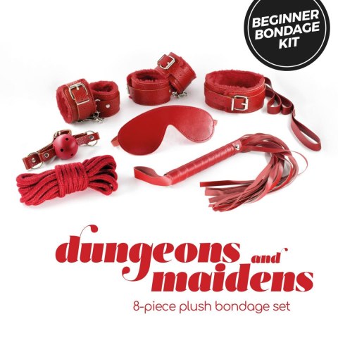 CRUSHIOUS Dungeons & Maidens – Czerwony Zestaw BDSM