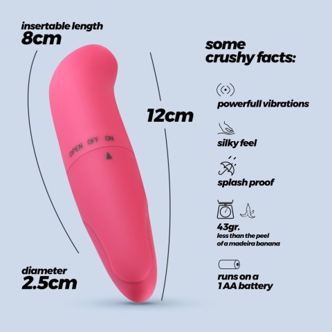 CRUSHIOUS G-FINDER Różowy Mini Masażer G-Spot