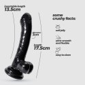 Crushious Hudini – Czarne Żelowe Dildo Analne