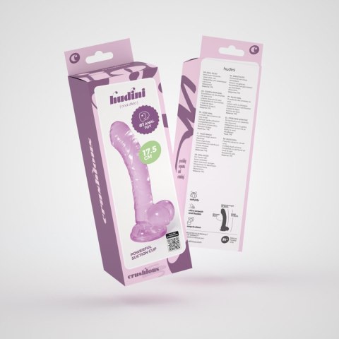 Crushious Hudini – Fioletowe Dildo Analne z Delikatnego Żelu