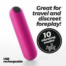 Crushious iMoan – Różowy Miniwibrator Bullet z Ładowaniem USB