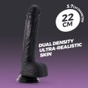 Crushious Inviktus 8: Czarne Dildo z Płynnego Silikonu