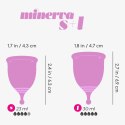 Eleganckie Kubeczki Menstruacyjne Minerva S + L z Praktycznym Woreczkiem