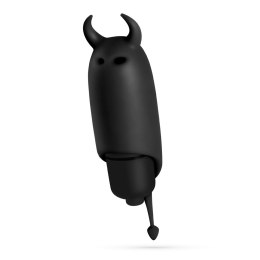 CRUSHIOUS O-PET DEVIL: Miniwibrator z 10 trybami wibracji, czarny
