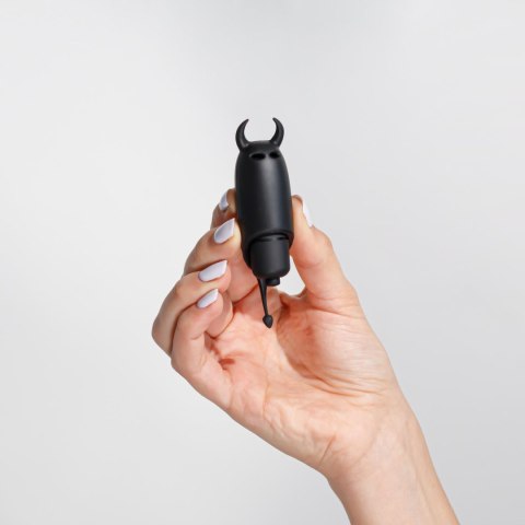 CRUSHIOUS O-PET DEVIL: Miniwibrator z 10 trybami wibracji, czarny
