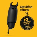 CRUSHIOUS O-PET DEVIL: Miniwibrator z 10 trybami wibracji, czarny