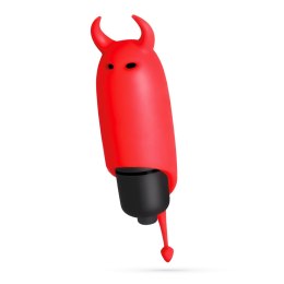 CRUSHIOUS O-PET Diabełek Czerwony – Mini Wibrator z 10 Trybami Wibracji
