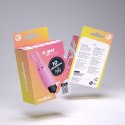 Wibrator Króliczek Crushious O-Pet z 10 trybami wibracji, pastelowy róż