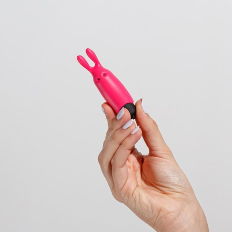 CRUSHIOUS O-PET Rabbit: Zmysłowy Mini Wibrator z 10 Trybami Stymulacji – Różowy