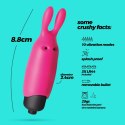 CRUSHIOUS O-PET Rabbit: Zmysłowy Mini Wibrator z 10 Trybami Stymulacji – Różowy
