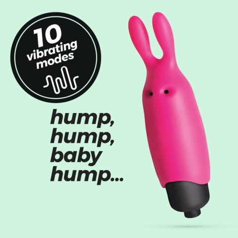 CRUSHIOUS O-PET Rabbit: Zmysłowy Mini Wibrator z 10 Trybami Stymulacji – Różowy