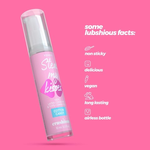 CRUSHIOUS Steal My Kisses – Lubrykant o smaku waty cukrowej, 10 ml