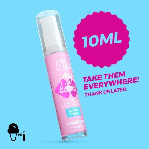 CRUSHIOUS Steal My Kisses – Lubrykant o smaku waty cukrowej, 10 ml