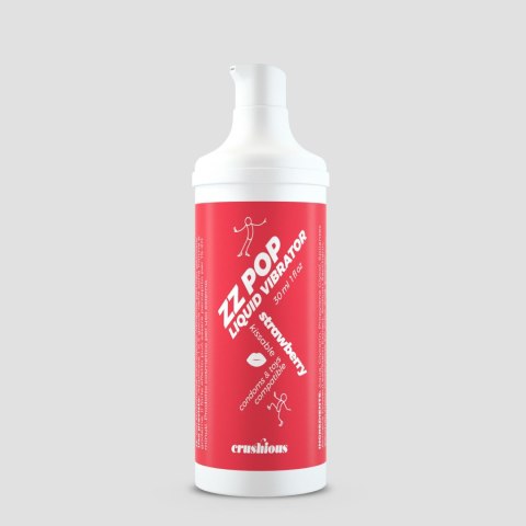 CRUSHIOUS ZZ POP Wibrator w Płynie z Aromatem Truskawki 30ml